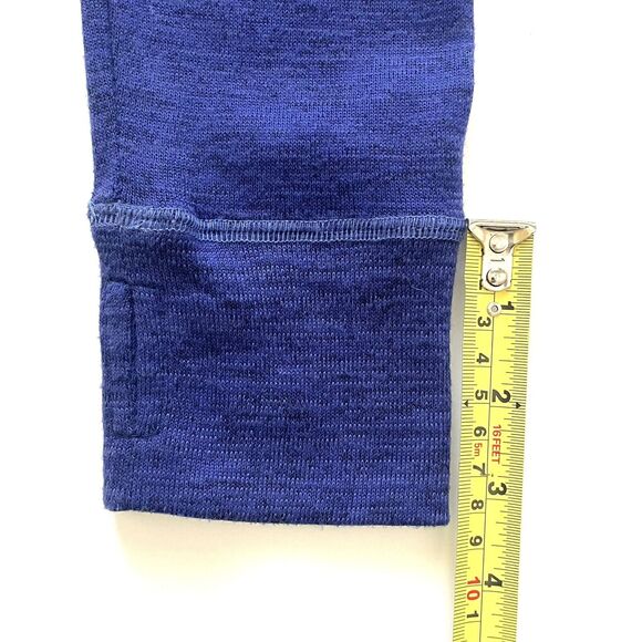 KUHL Women’s “Lea” Blue Purple Cowl Neck Tie Knit Pullover Kangaroo Pocket - Picture 13 of 16